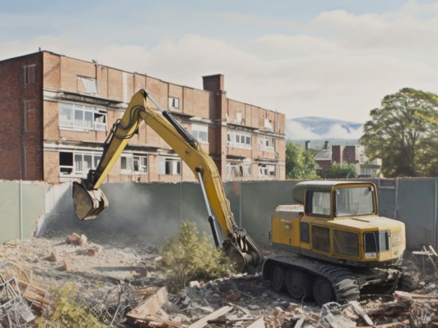 a demolition project that need temporary construction fencing